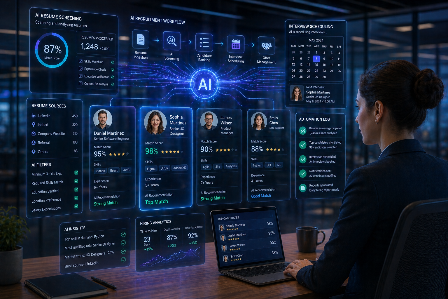 5. HR & Recruitment — 10–15% of Daily Operations – PixoraNest AI Automation