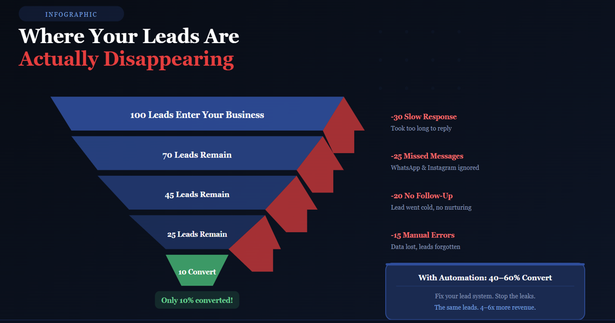 The Real Cost of Lost Leads – PixoraNest AI Automation